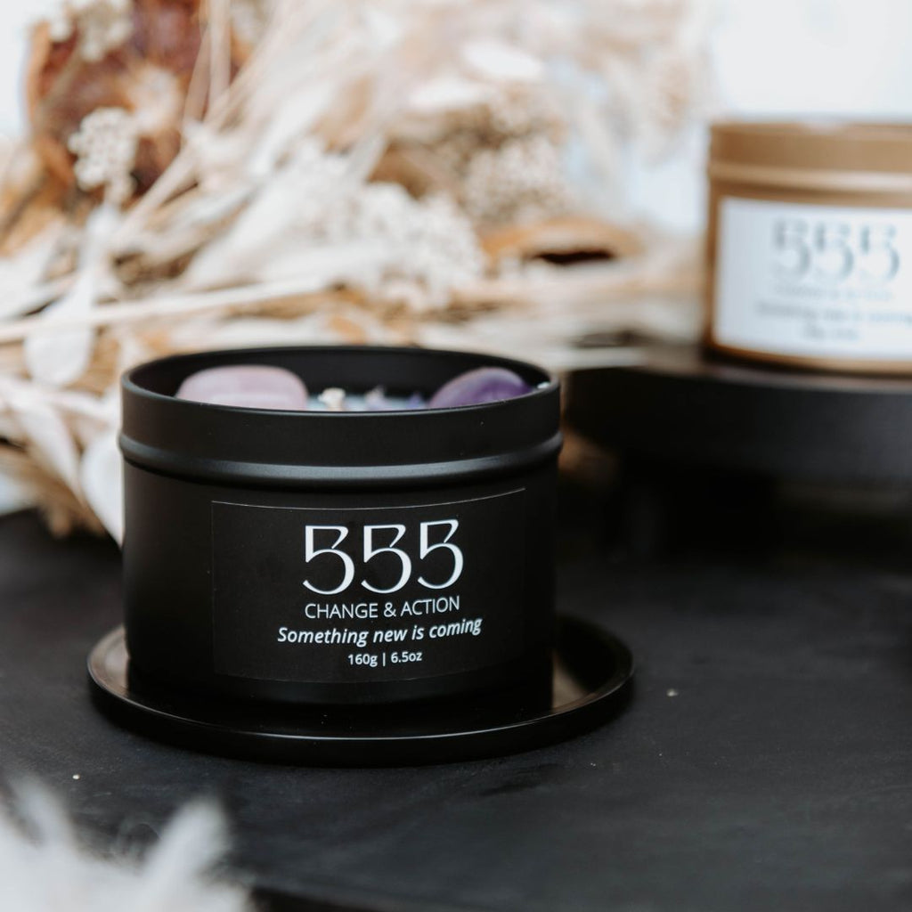 Black manifest candle 555-4