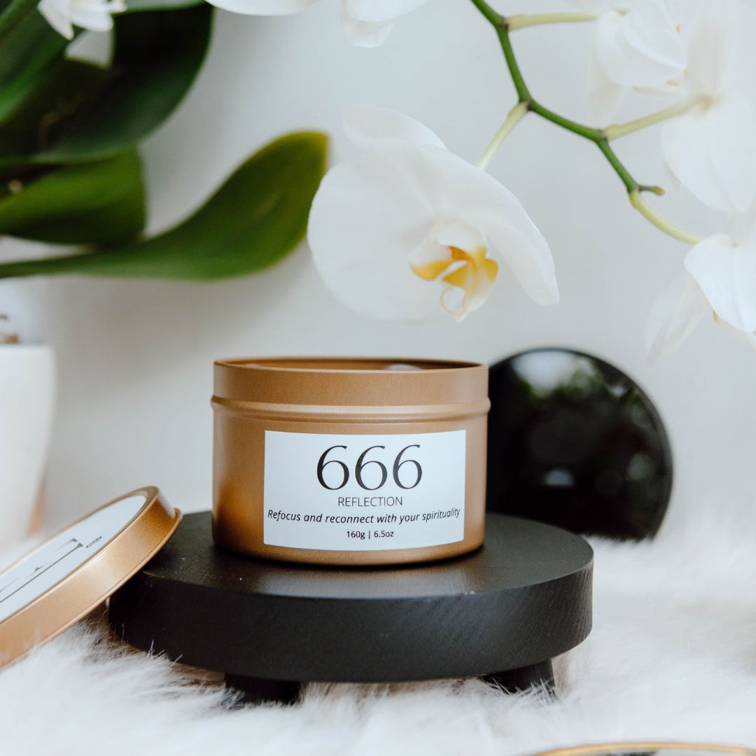 Gold manifest candle 666, foto 2-1