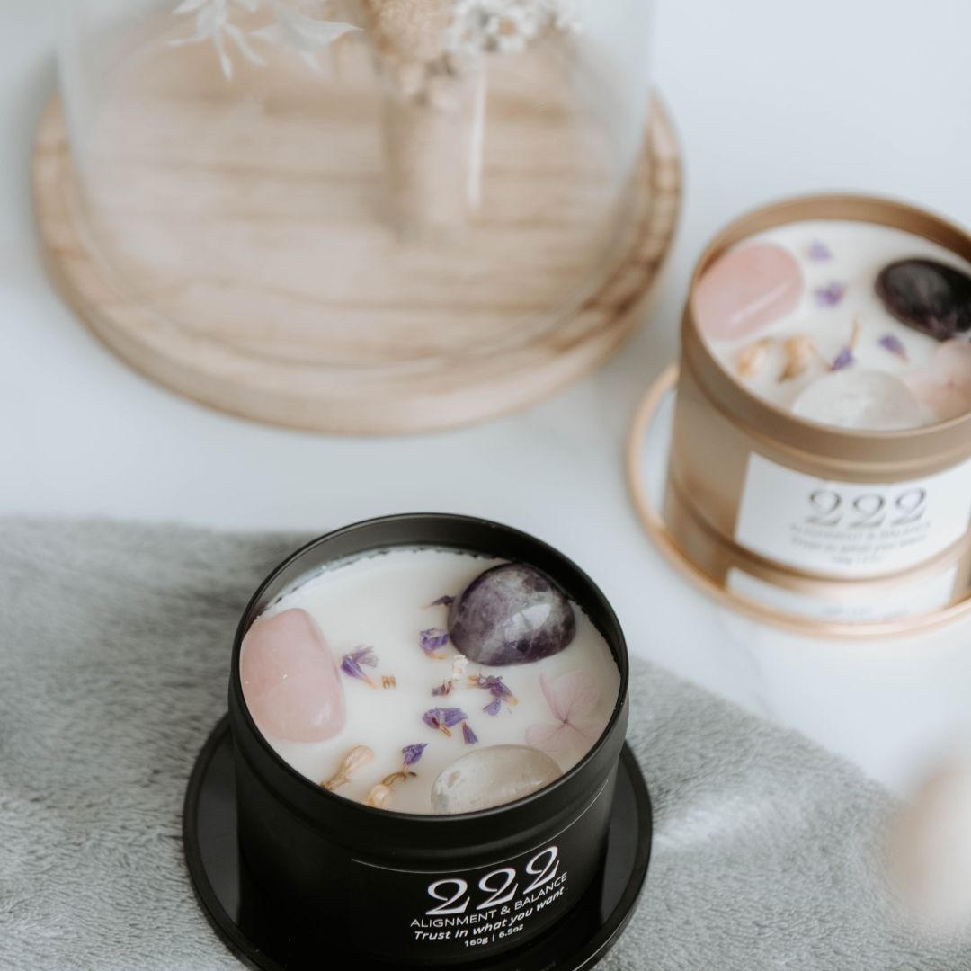Black manifest candle 222-4