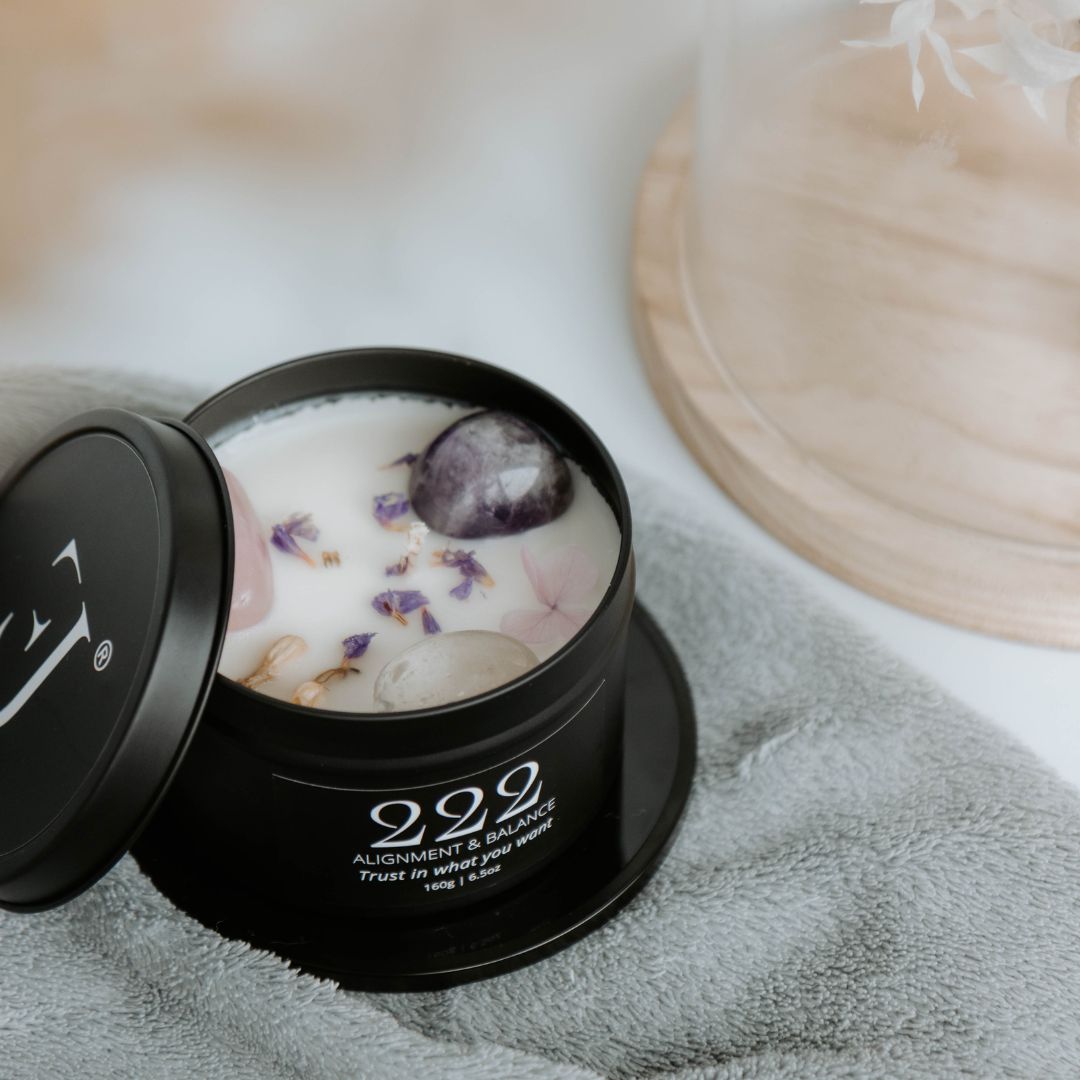 Black manifest candle 222-4