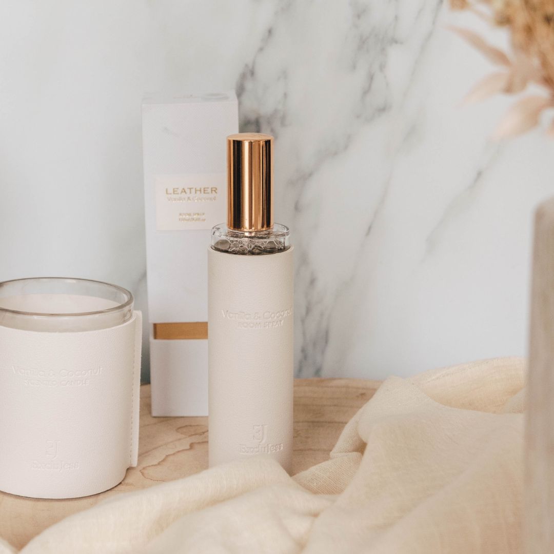 Vanilla & Coconut white leather feel roomspray, foto 4