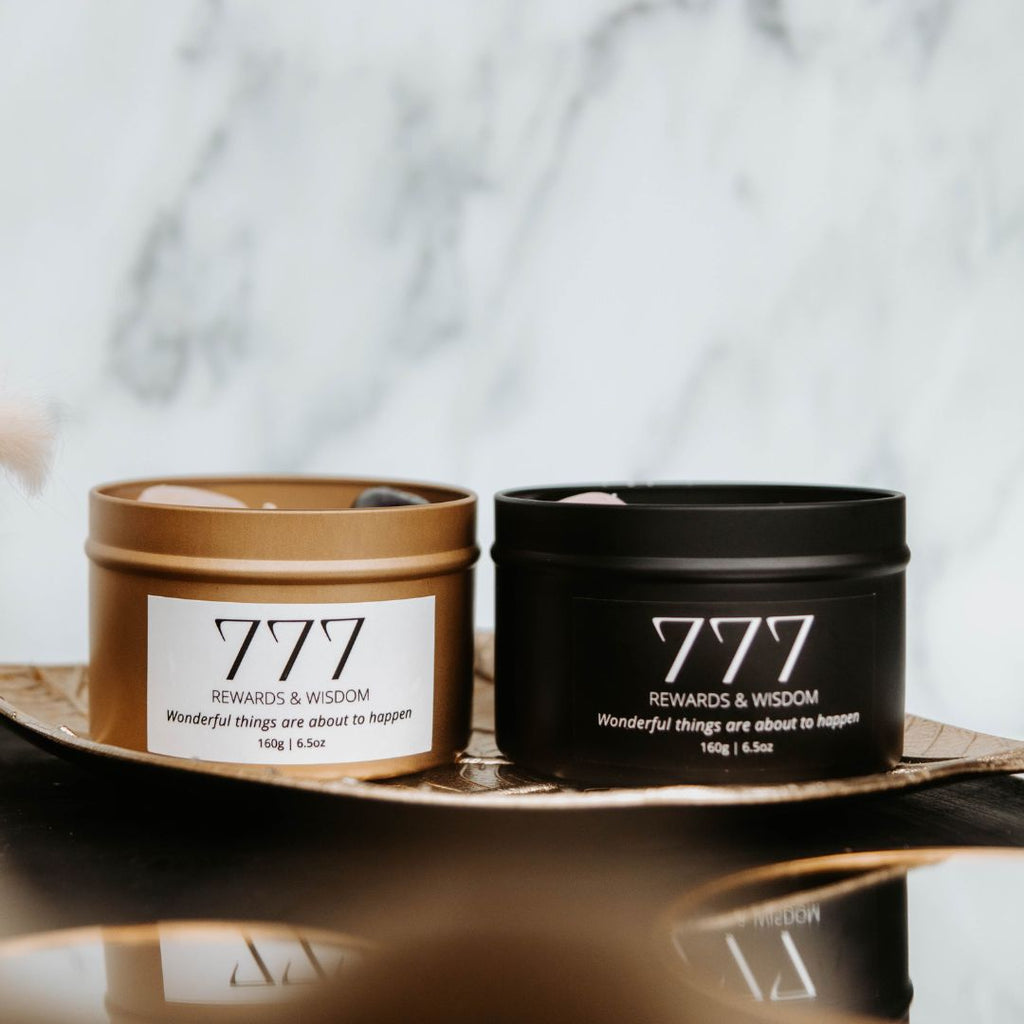 Black manifest candle 777-2