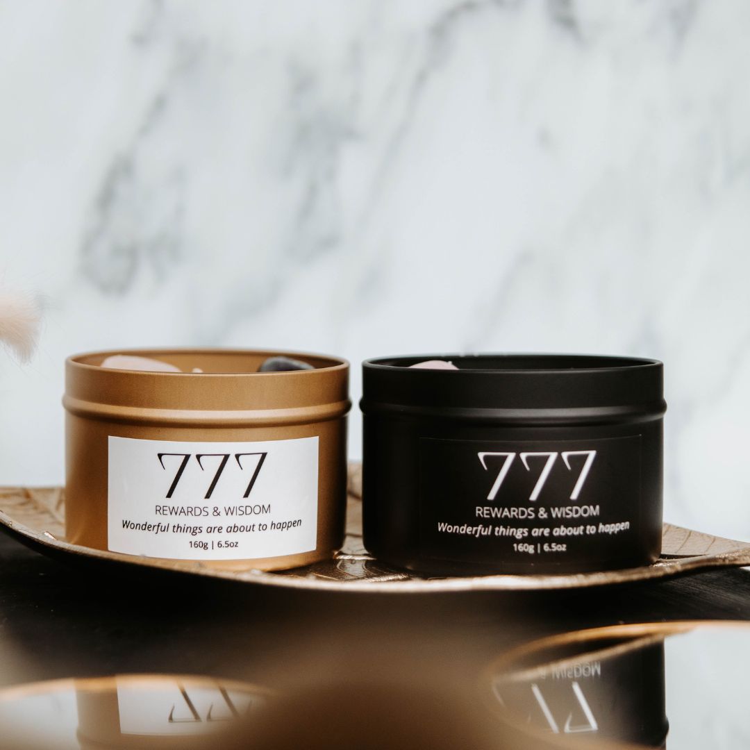 Black manifest candle 777-2