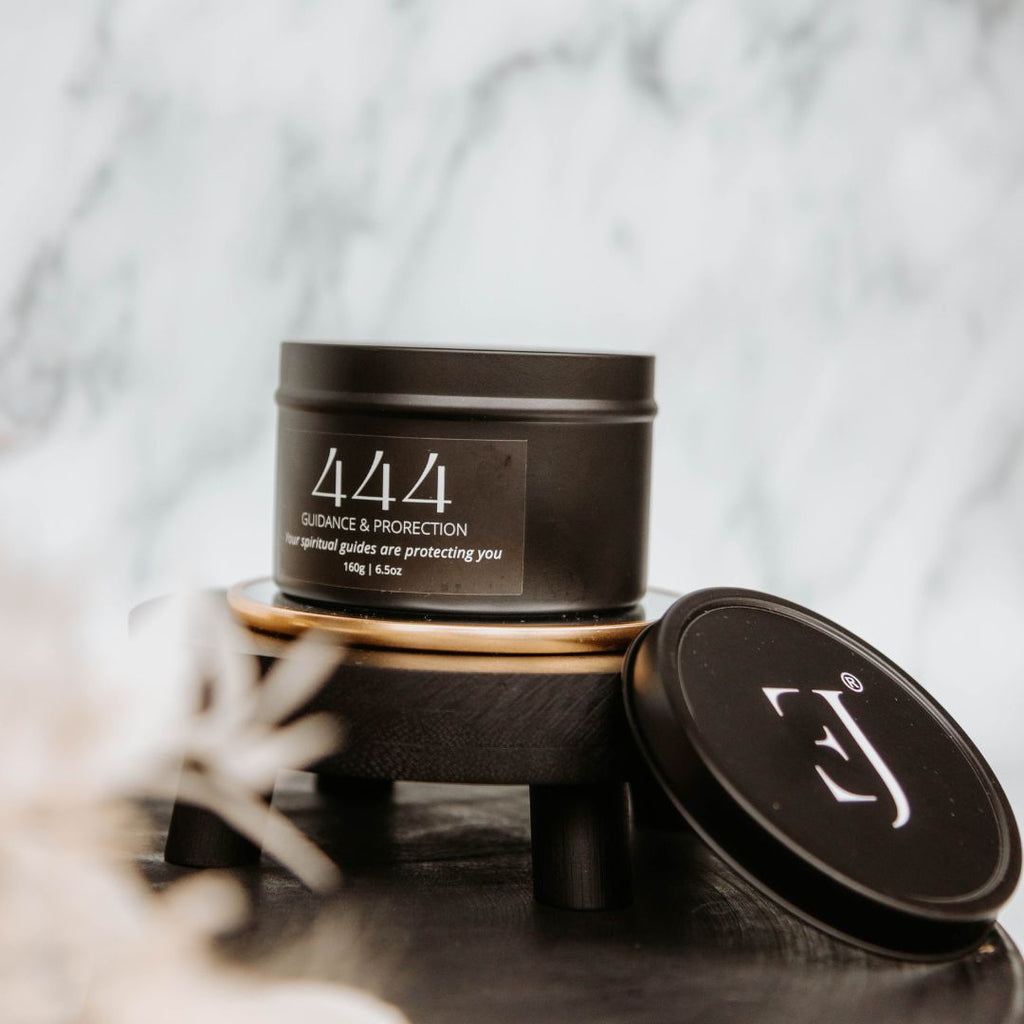 Black manifest candle 444-4
