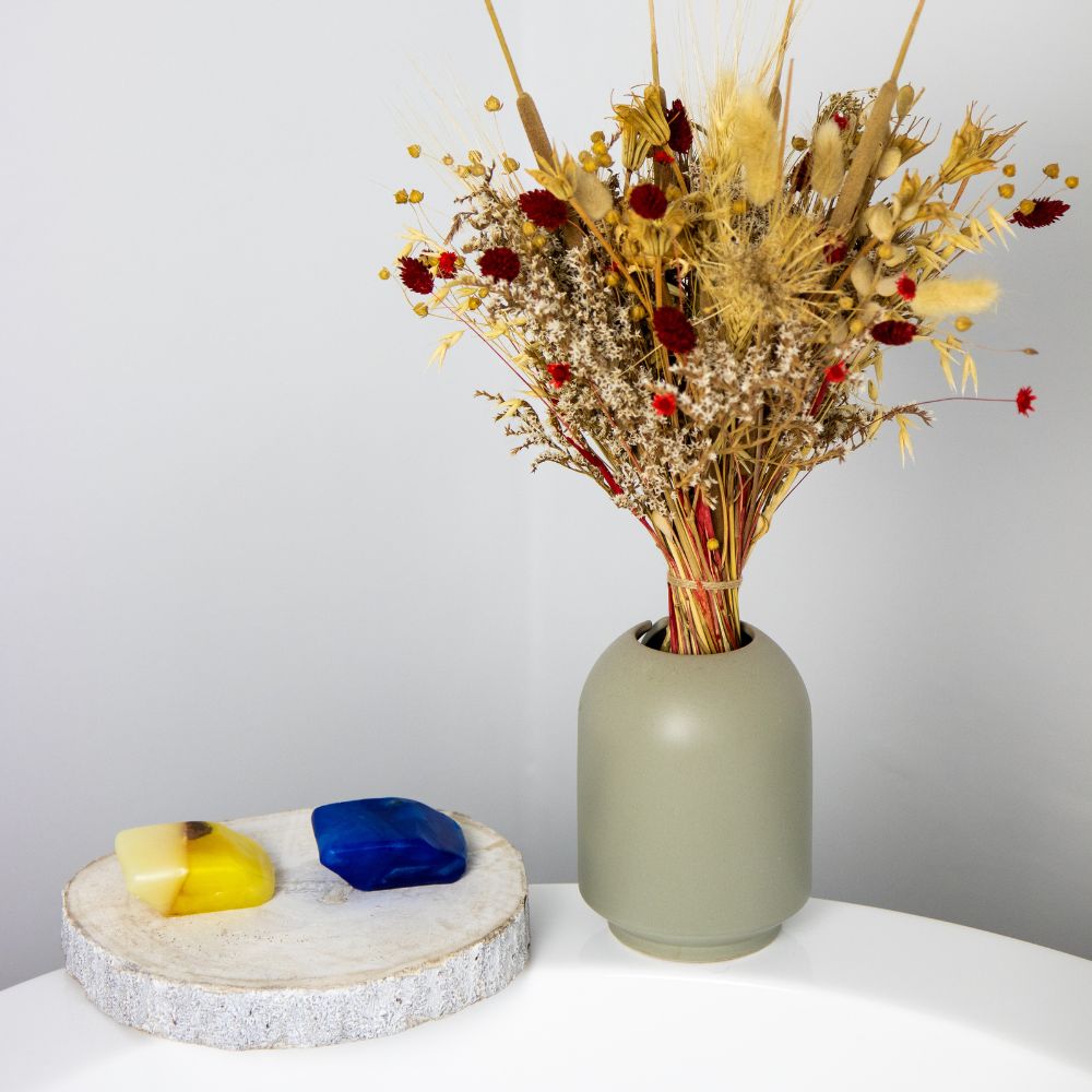 cadeau set kristalzepen lapis lazuli en tijgeroog